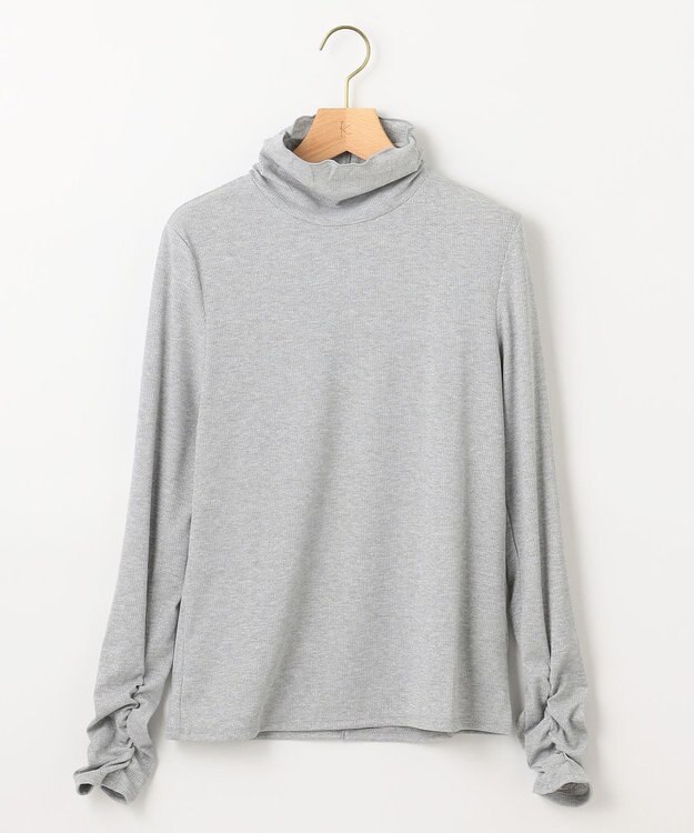 組曲 ラメシアーリブタートル カットソー シルバー系