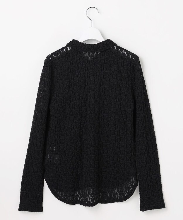 ANY SIS L レース シャツ ブラック