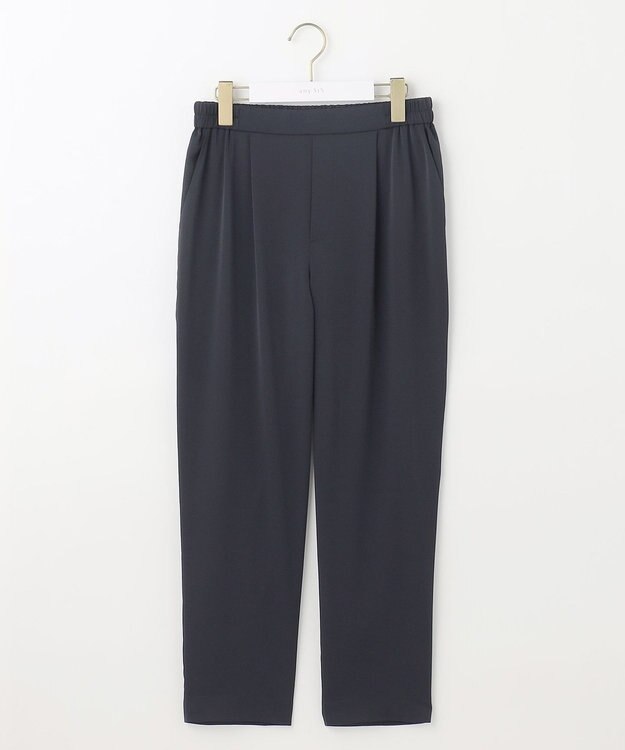 ANY SIS S 【接触冷感・UVカット・吸水速乾】サラキレイ テーパード パンツ ネイビー