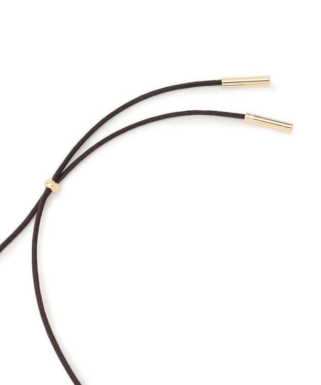 23区 【先行予約】オーバルシェル コンビ ネックレス ダークブラウン系