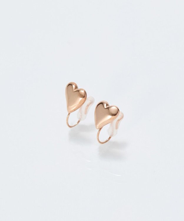 Phoebe <オンワード限定セット>【金属アレルギー対応】エレチェーンネックレス×ニュアンスハートライトフィットイヤリング/サージカルステンレス マルチ1