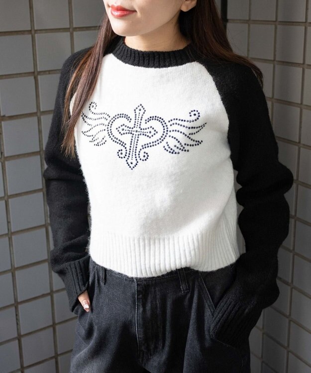 WEGO フラッフィーラグランちびニット 柄2