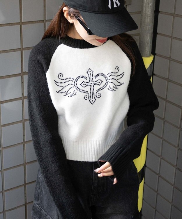 WEGO フラッフィーラグランちびニット 柄2