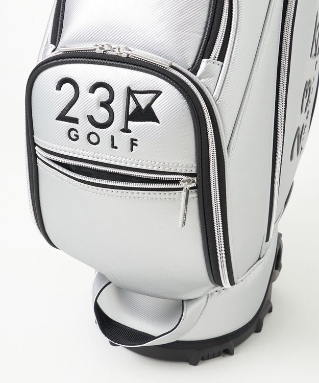 23区GOLF 【UNISEX】セルフスタンドバッグ内蔵キャディバッグ シルバー系