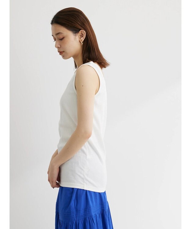 Green Parks 前後２ｗａｙリブタンク Off White