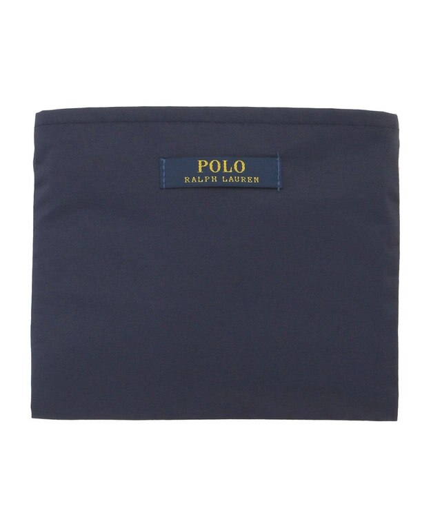 MOONBAT POLO RALPH LAUREN(ポロ ラルフローレン)ベルト付きレインバッグ　ポロポニー刺繍 ネイビーブルー