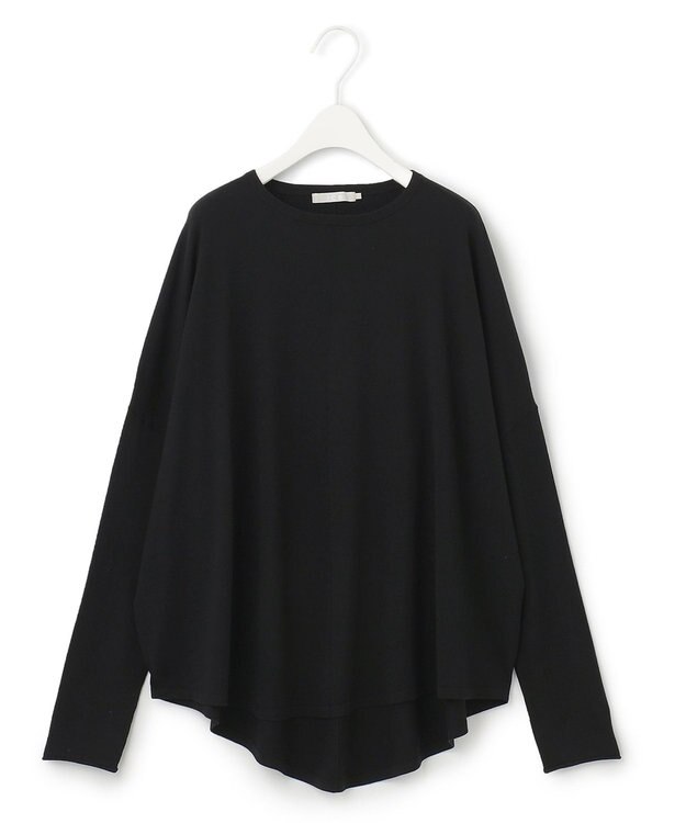 ICB 【WEB限定カラーあり・洗える】ヴィスコースワイド プルオーバー ブラック系