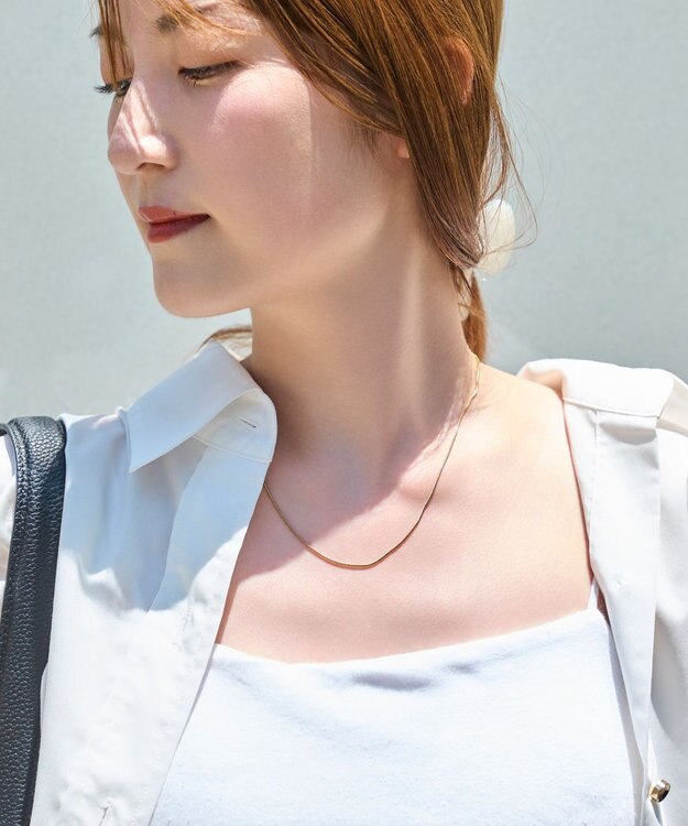 Phoebe <オンワード限定セット>【金属アレルギー対応】エレチェーンネックレス×ニュアンスハートライトフィットイヤリング/サージカルステンレス マルチ1