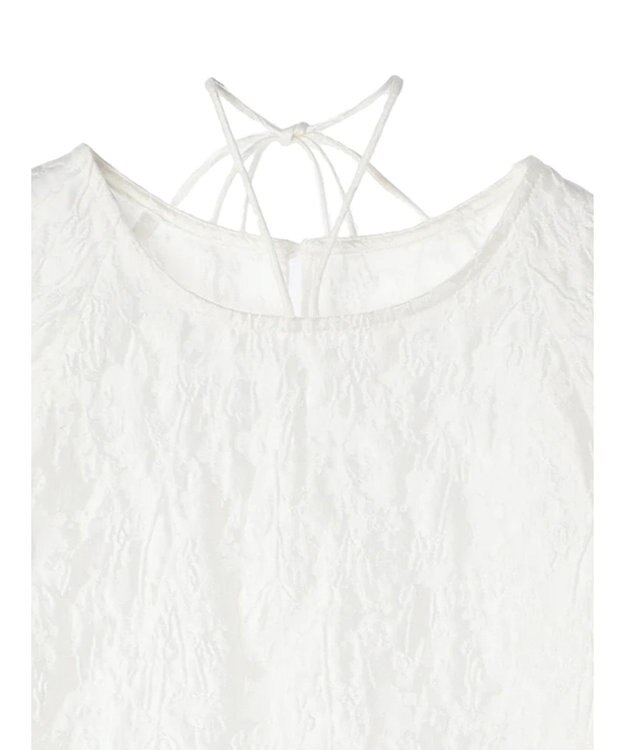 Green Parks AnriettMusee ショート丈ジャガードトップス Off White