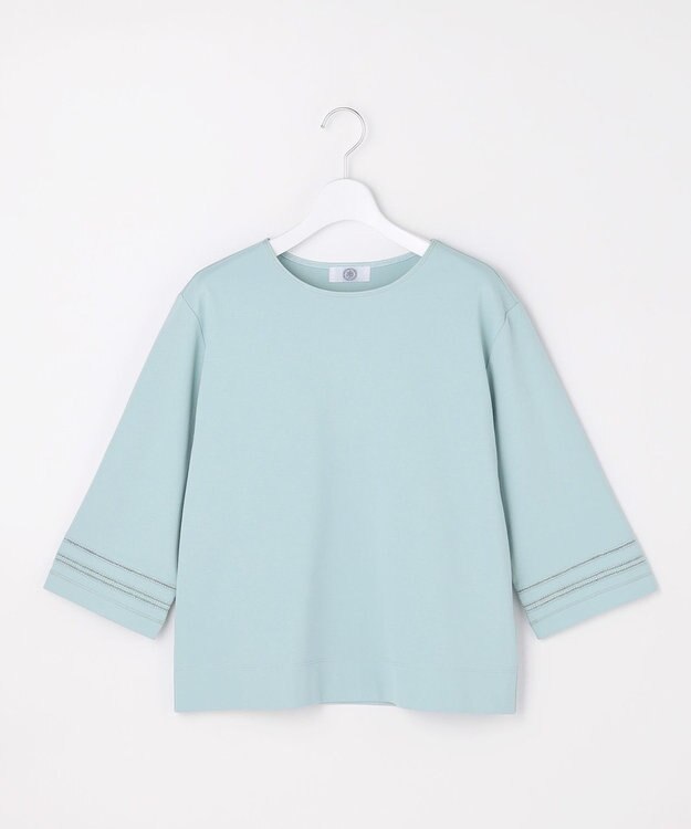 J.PRESS LADIES L ギガダルポンチ カットソー ライトアクア系