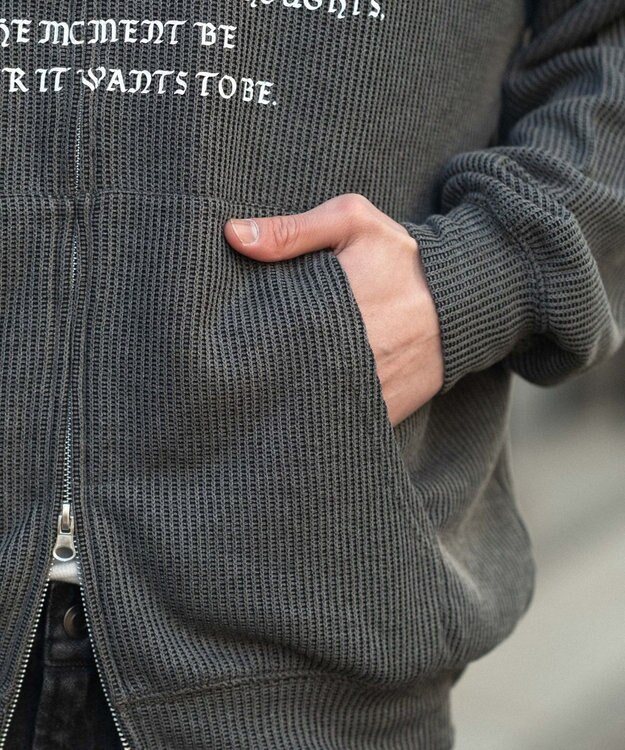 WEGO 【ユニセックス着用ITEM】メッシュZIPパーカー ブラックその他