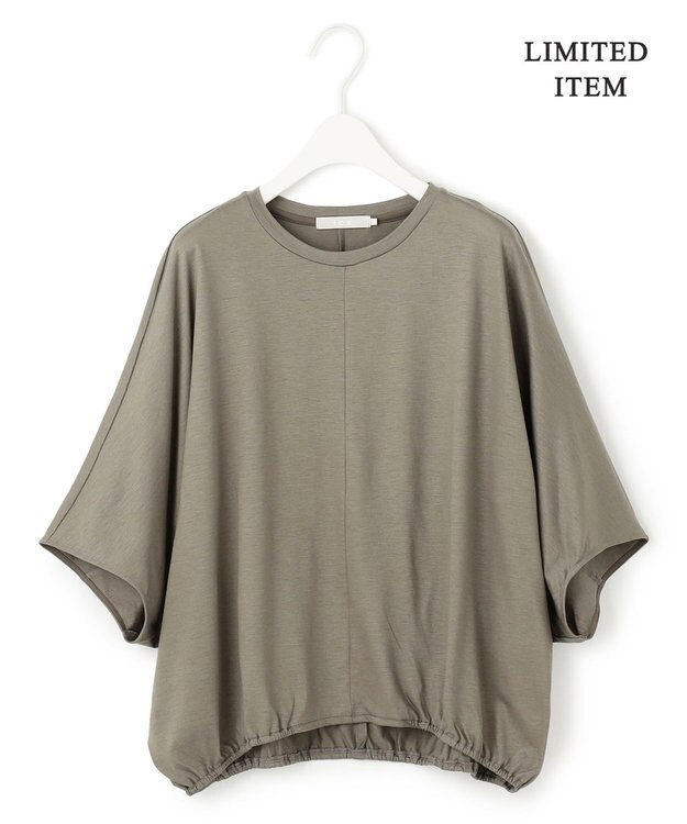 ICB L 【WEB限定・洗える】Ly.COハイゲージ ドルマンスリーブプルオーバー カーキ系