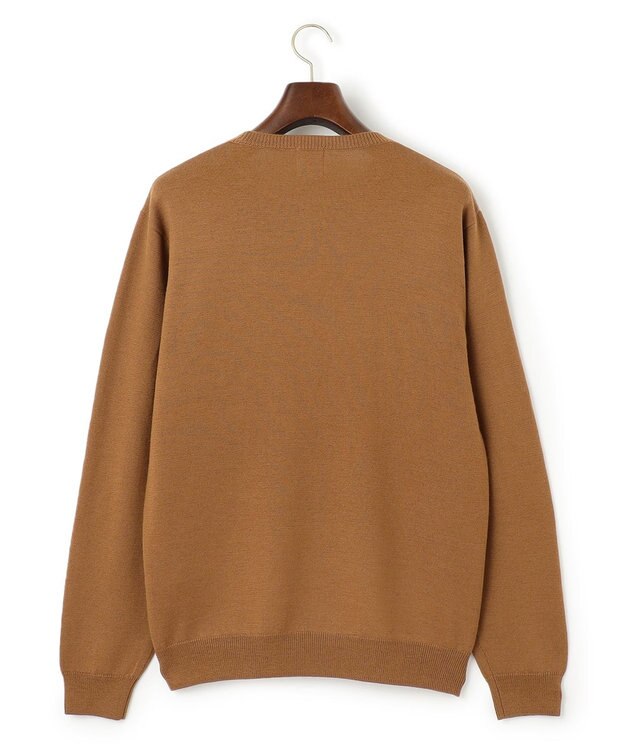 J.PRESS MEN 【Australian Merino Wool】インターシャクルー ニット ブラウン系7