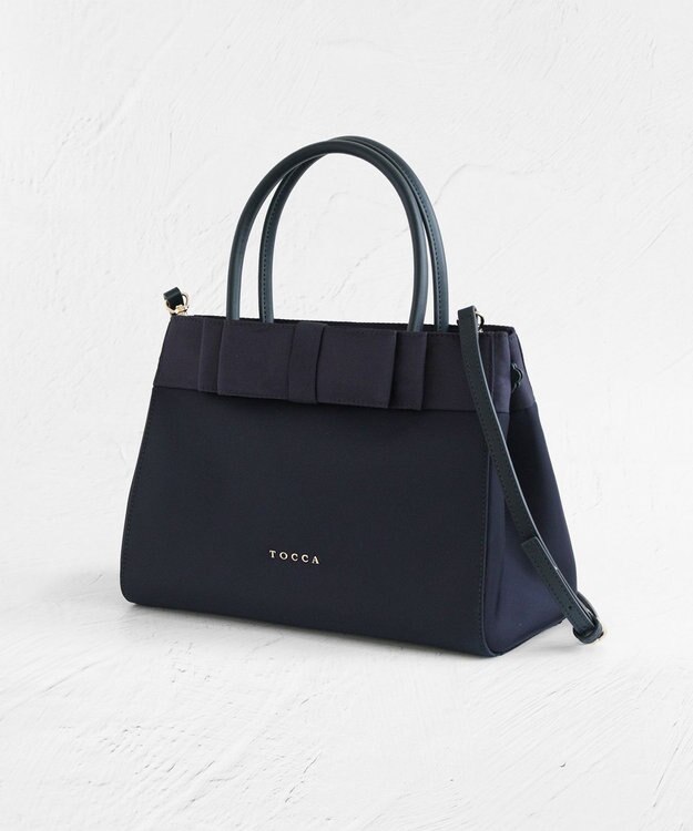 TOCCA NOBLE RIBBON NYLONBAG ナイロンバッグ ネイビー系
