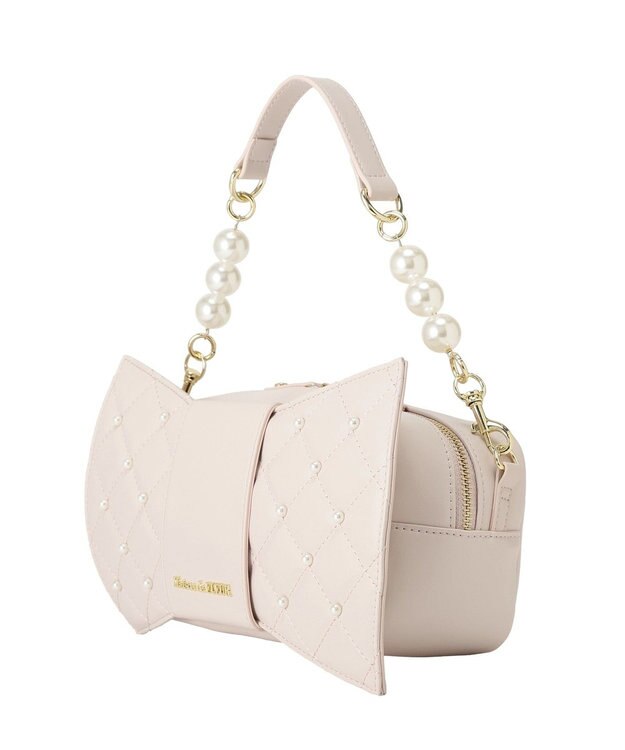 Maison de FLEUR パールリボンバッグ Pink