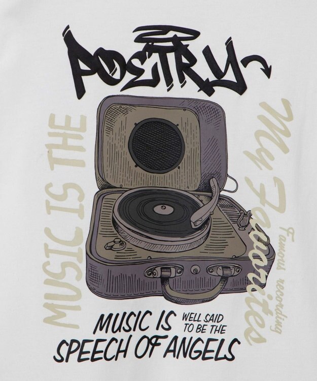 WEGO 【ユニセックス着用ITEM】ユニークモチーフBIGロンT ホワイトその他