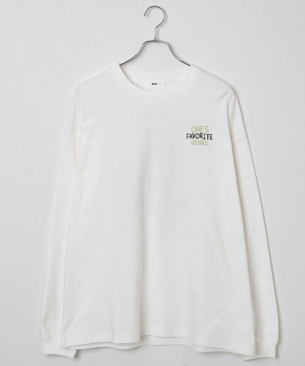 WEGO 【ユニセックス着用ITEM】ユニークモチーフBIGロンT ホワイトその他