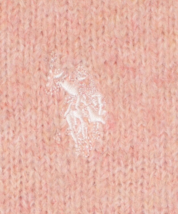 WEGO 【WEB限定/25年秋冬新作】別注USPOLO微起毛カーデ ライトピンク