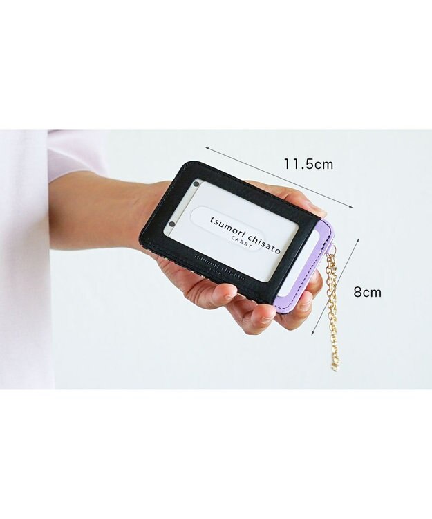 tsumori chisato CARRY ナチュラルラブ パスケース ブラック