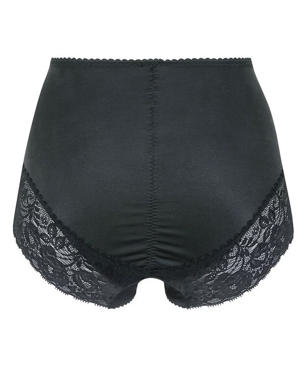 WACOAL 【美ショーツ】 はきこみ丈ふかめ おなか押さえ設計 オーガニックコットン混素材(本体) レディース PPG185 /ワコール ブラック