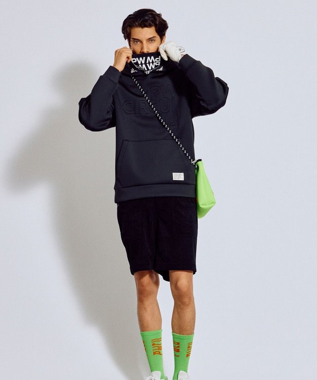 PW CIRCULUS 2025 NEW！【MEN】デタッチャブルフーディ ゴルフ ブラック系