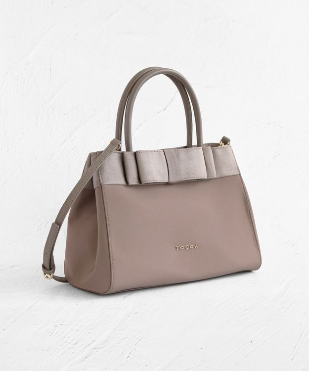 TOCCA NOBLE RIBBON NYLONBAG ナイロンバッグ ベージュ系
