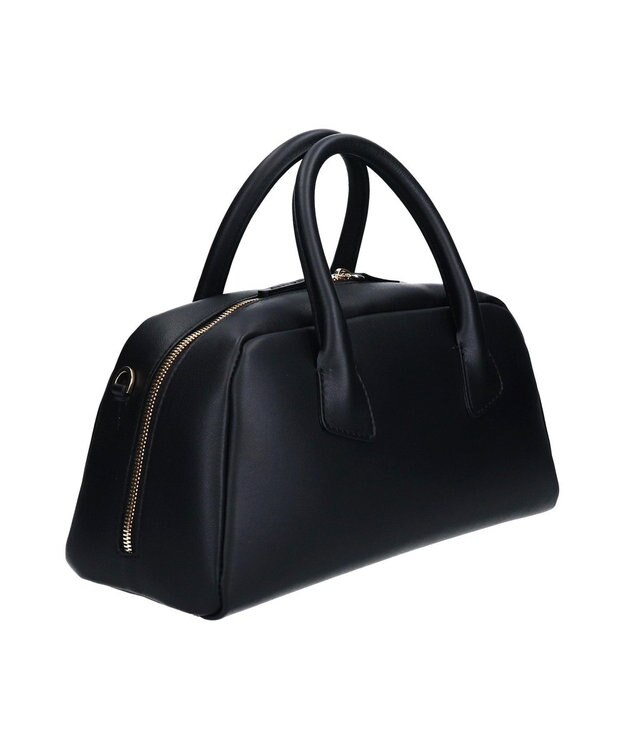 INTER-CHAUSSURES 【LORISTELLA】ミディアムサイズレザーハンドバッグ ブラック
