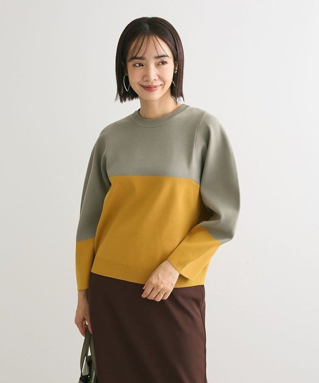 Green Parks ・ｆｕｒｒｙ　ｒａｔｅ　かる～いニットプルオーハ Gray