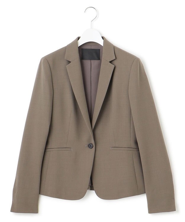 ICB 【UVカット・洗える】ウール2WAYストレッチ テーラードジャケット モカ系