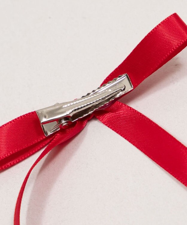 WEGO L2Pロングナローリボンクリップ レッド