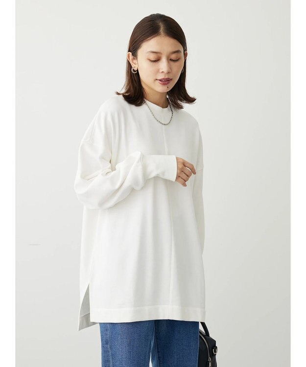 Green Parks ＢＰセンターシームミニ裏毛プルオーバー Off White