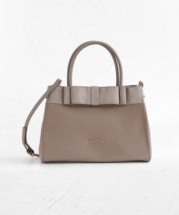 TOCCA NOBLE RIBBON NYLONBAG ナイロンバッグ ベージュ系