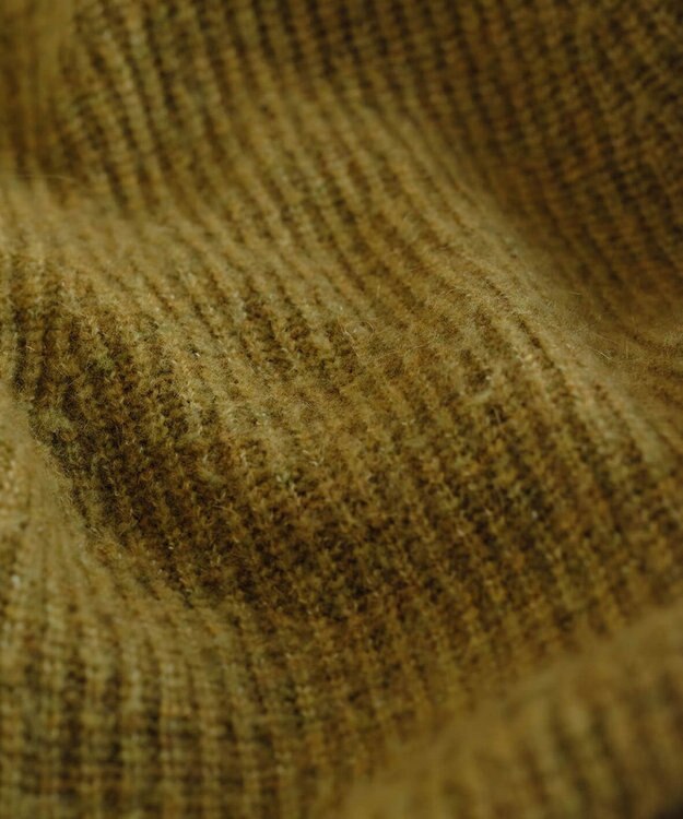 UNFILO MENS 【男女兼用】へアリー ニットカーディガン イエロー