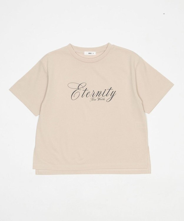 WEGO 【2026春夏新作】接触冷感プリントロゴT ベージュ