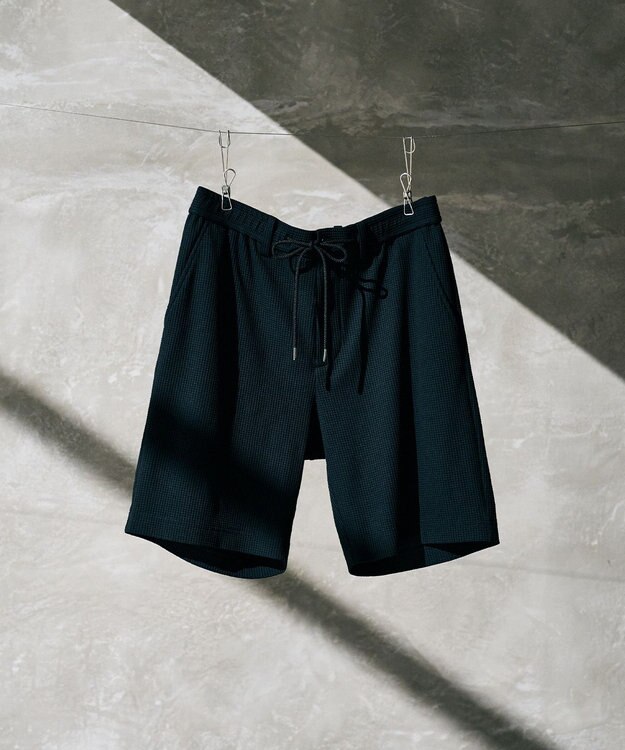 JOSEPH HOMME 【WEB限定】【新素材】エアータックジャージー ドロスト付ショートパンツ / BERMUDA ブラック系
