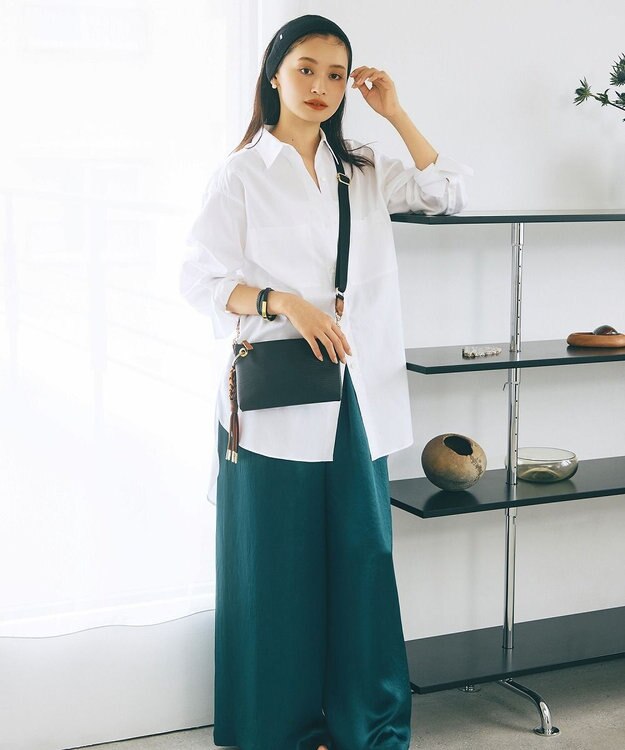 TOPKAPI 【Breath TOPKAPI】RIPPLE リプル コードチャーム付き ミニ ショルダーバッグ ブラック