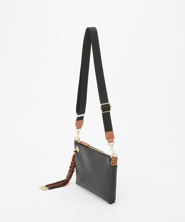 TOPKAPI 【Breath TOPKAPI】RIPPLE リプル コードチャーム付き ミニ ショルダーバッグ ブラック