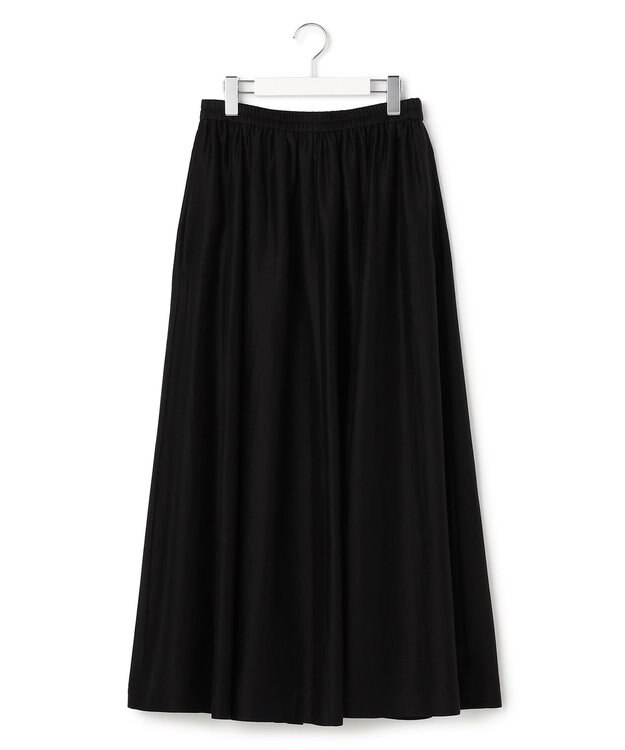 23区 【SLOW/一部店舗限定】エアリーフレア スカート ブラック