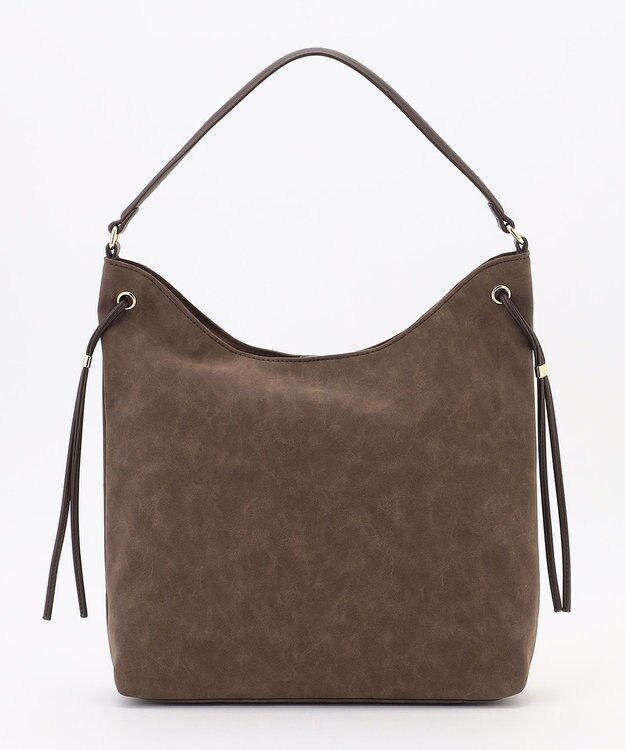 ANY 【A4サイズ収納可】スエードワンショルダーバッグ ブラウン