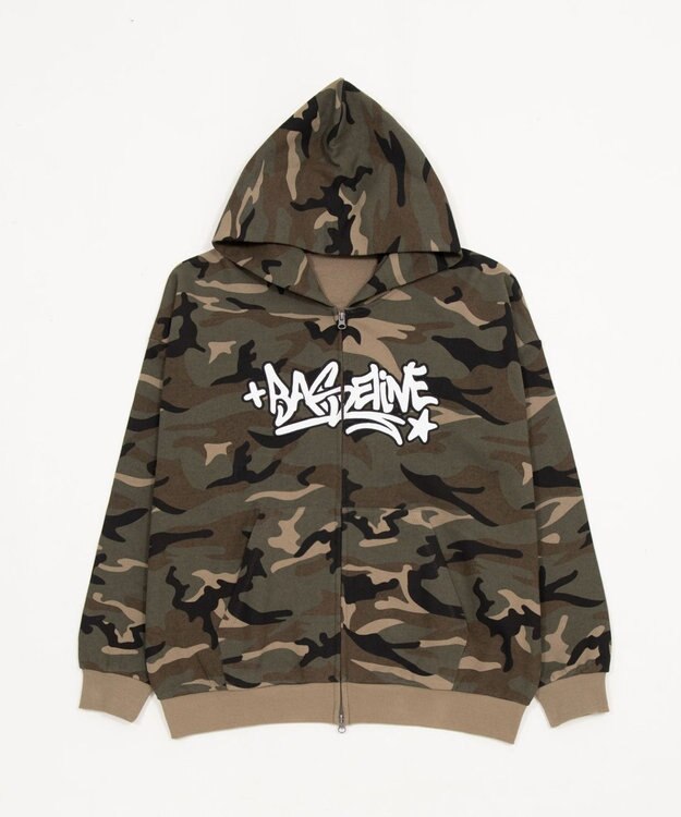 WEGO 【ユニセックス着用ITEM/SMLサイズ展開】グラフィックZIPパーカー 柄1