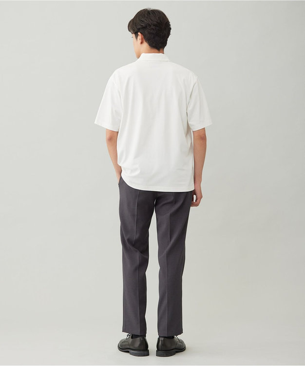 UNFILO MENS 【OCEANS 雑誌・web・YouTube 掲載】WOOL TOUCH 機能美パンツ スリム【東レ開発のウール見え高機能素材】 チャコール