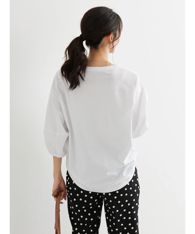 AMERICAN HOLIC 袖ボリューム半袖カットプルオーバー Off White