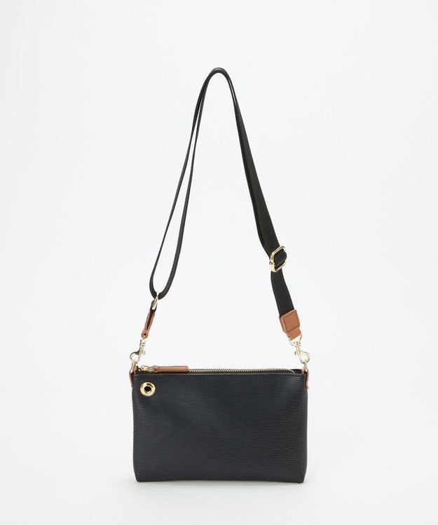 TOPKAPI 【Breath TOPKAPI】RIPPLE リプル コードチャーム付き ミニ ショルダーバッグ ブラック