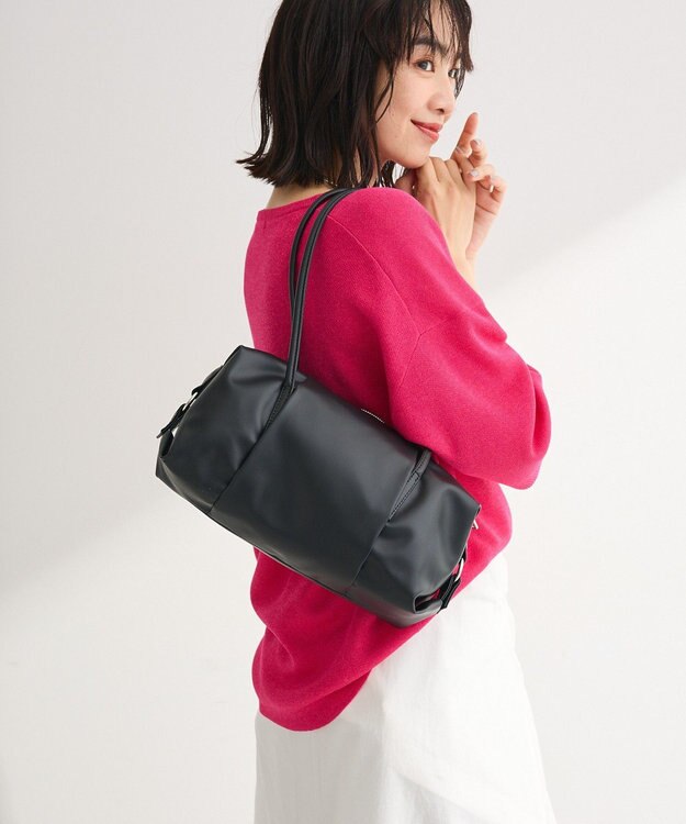 Green Parks スクエアボストンバッグ Black