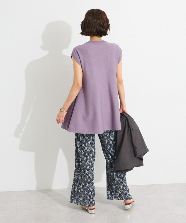 CRAFT STANDARD BOUTIQUE ファンクショナルノースリーブフレアニットプルオーバー Purple