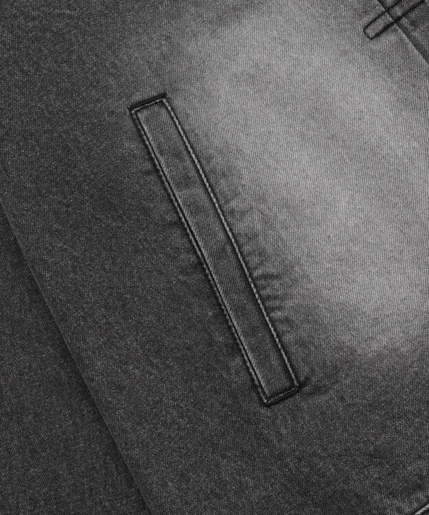 WEGO 【ユニセックス着用ITEM/MLサイズ展開】ヴィンテージライクBIGデニムジャケット デニムブラックソノタ