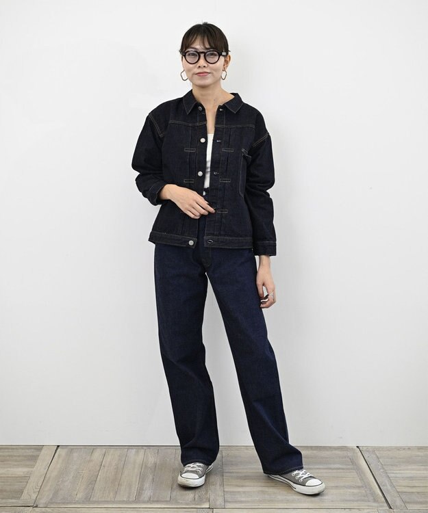 LENO KAY HIGH WAIST JEANS　ハイウエストストレートデニムパンツ INDIGO