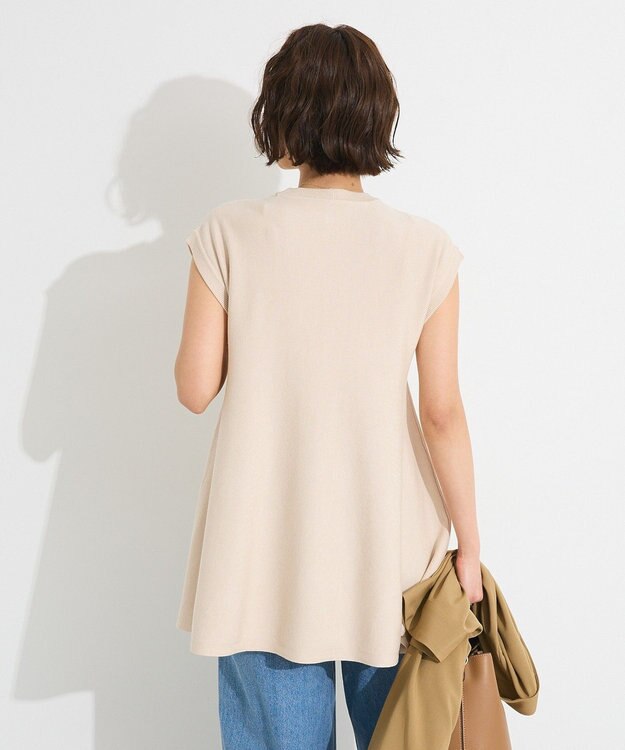 CRAFT STANDARD BOUTIQUE ファンクショナルノースリーブフレアニットプルオーバー Light Beige