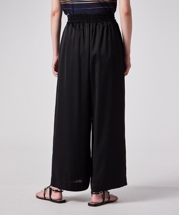 Paul Smith ヴィンテージサテン ワイドパンツ ブラック