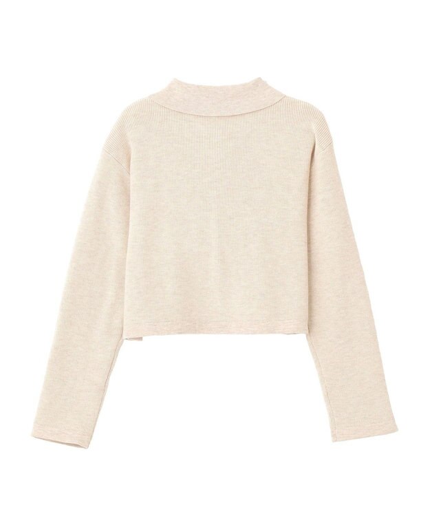 earth music&ecology 【2点SET】襟付きニットアンサンブル Gray Beige